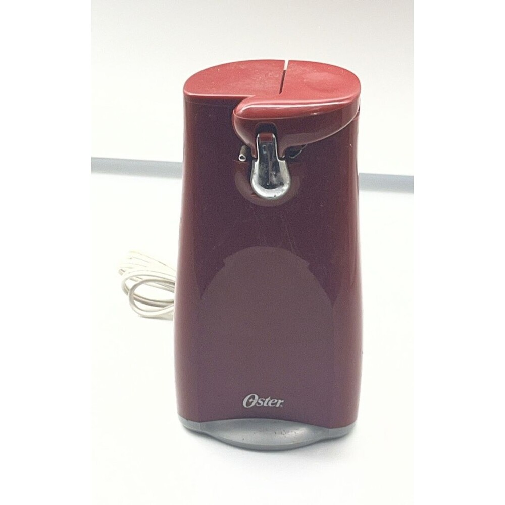 Oster Model 3126 Electric Can Opener Red Power Pierce Cutting Blade Tested